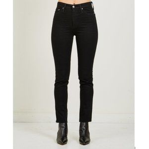 AG Sophia High Waist Ankle Skinny Jeans In 1 Year Black Hawk